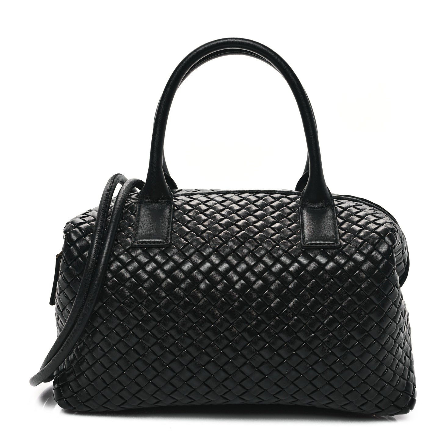 Nappa Intrecciato Medium Bauletto Black