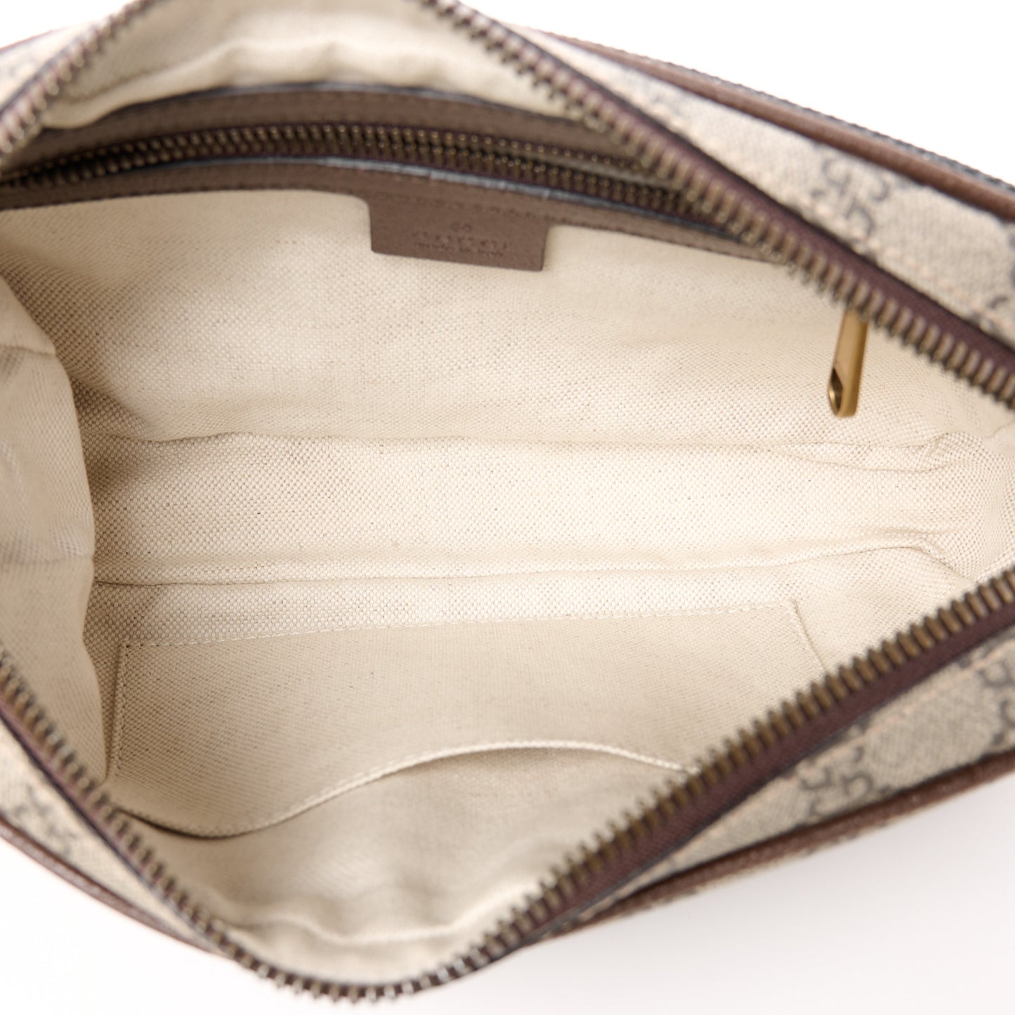 Soft GG Supreme Monogram Medium Ophidia Belt Bag Dark Brown