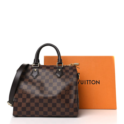 Louis Vuitton Damier Ebene Speedy Bandouliere 25 10 of 10