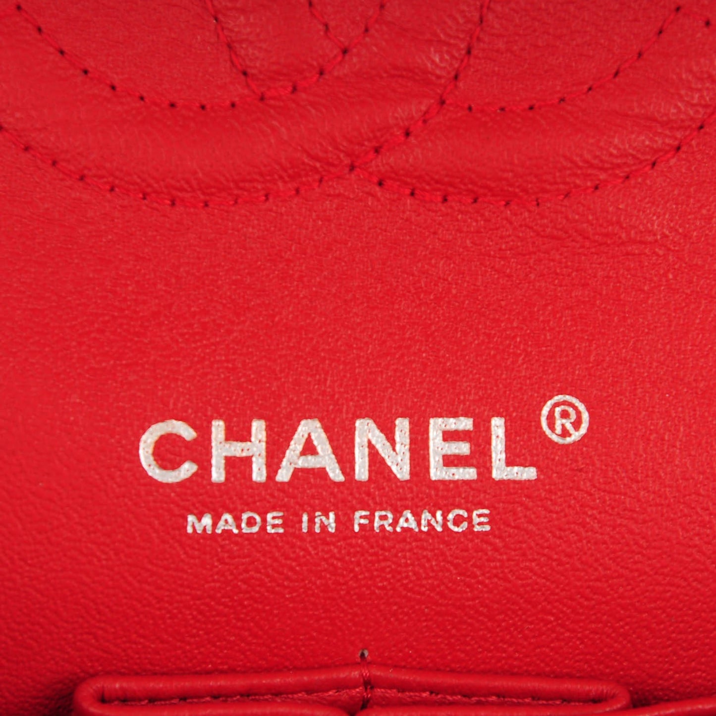 Lambskin Quilted Medium Double Flap Red