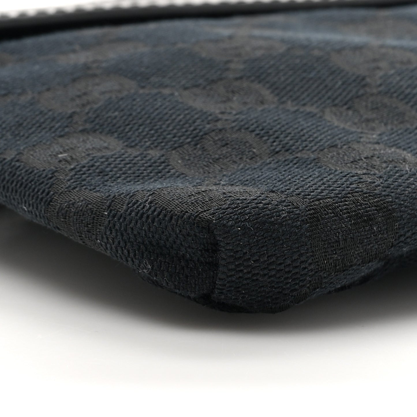 GG Monogram Double Pocket Belt Bag Black