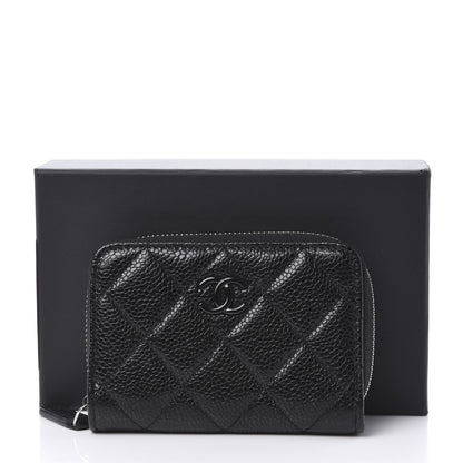 Chanel Caviar Quilted Incognito Zip Coin Purse Black 9 of 9