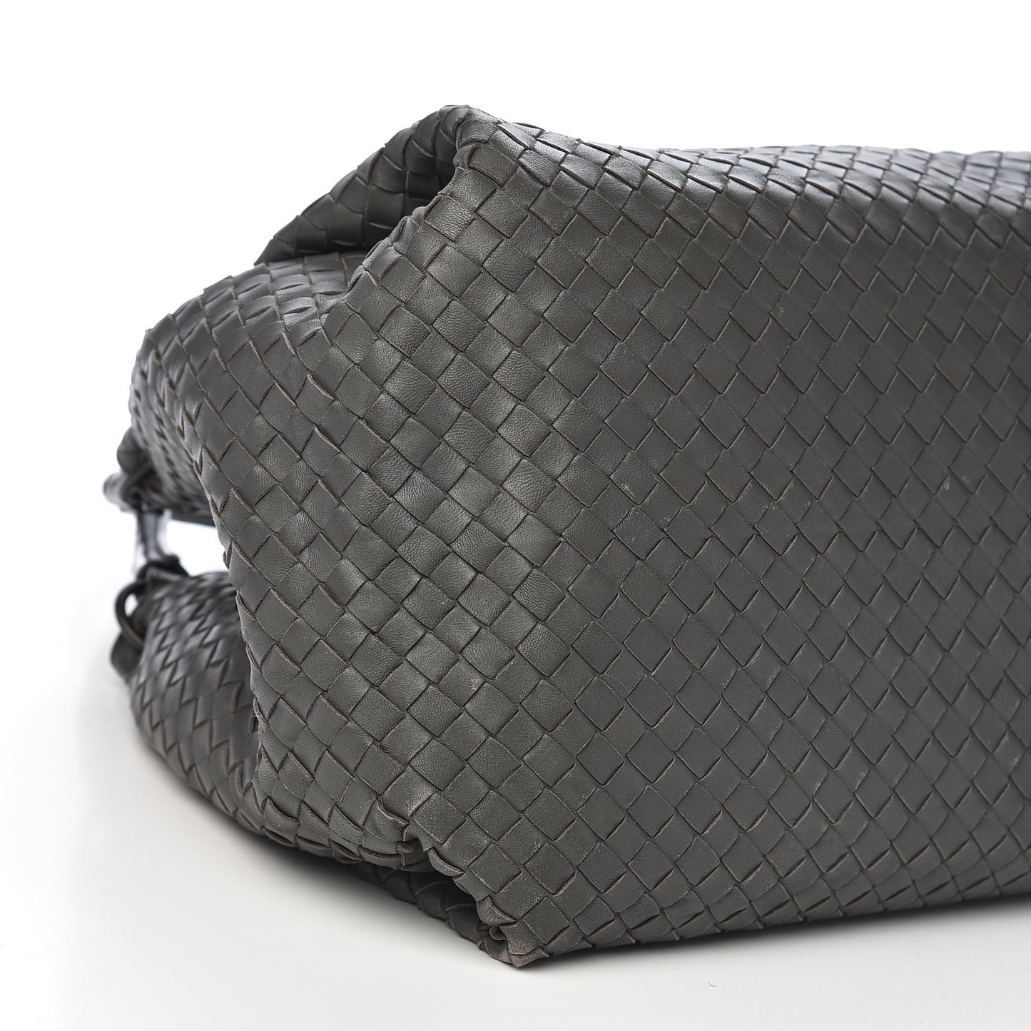 Nappa Intrecciato Parachute Bag Light Grey