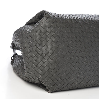 Bottega Veneta Nappa Intrecciato Parachute Bag Light Grey 11 of 13