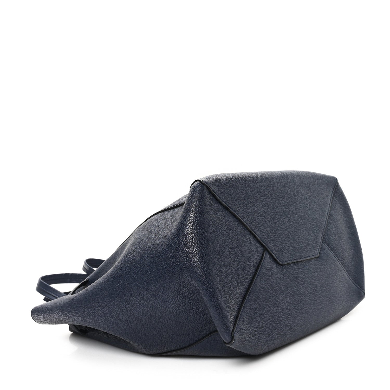 Celine Soft Grained Calfskin Small Belt Cabas Phantom Navy 4 of 14