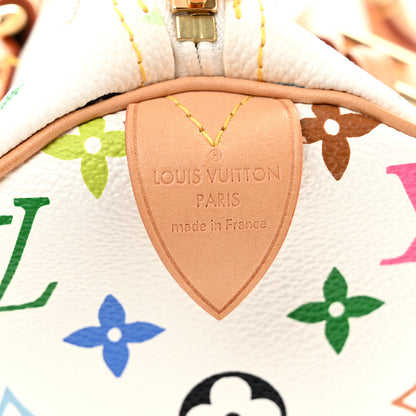Louis Vuitton Monogram Multicolor Speedy 30 White 7 of 14