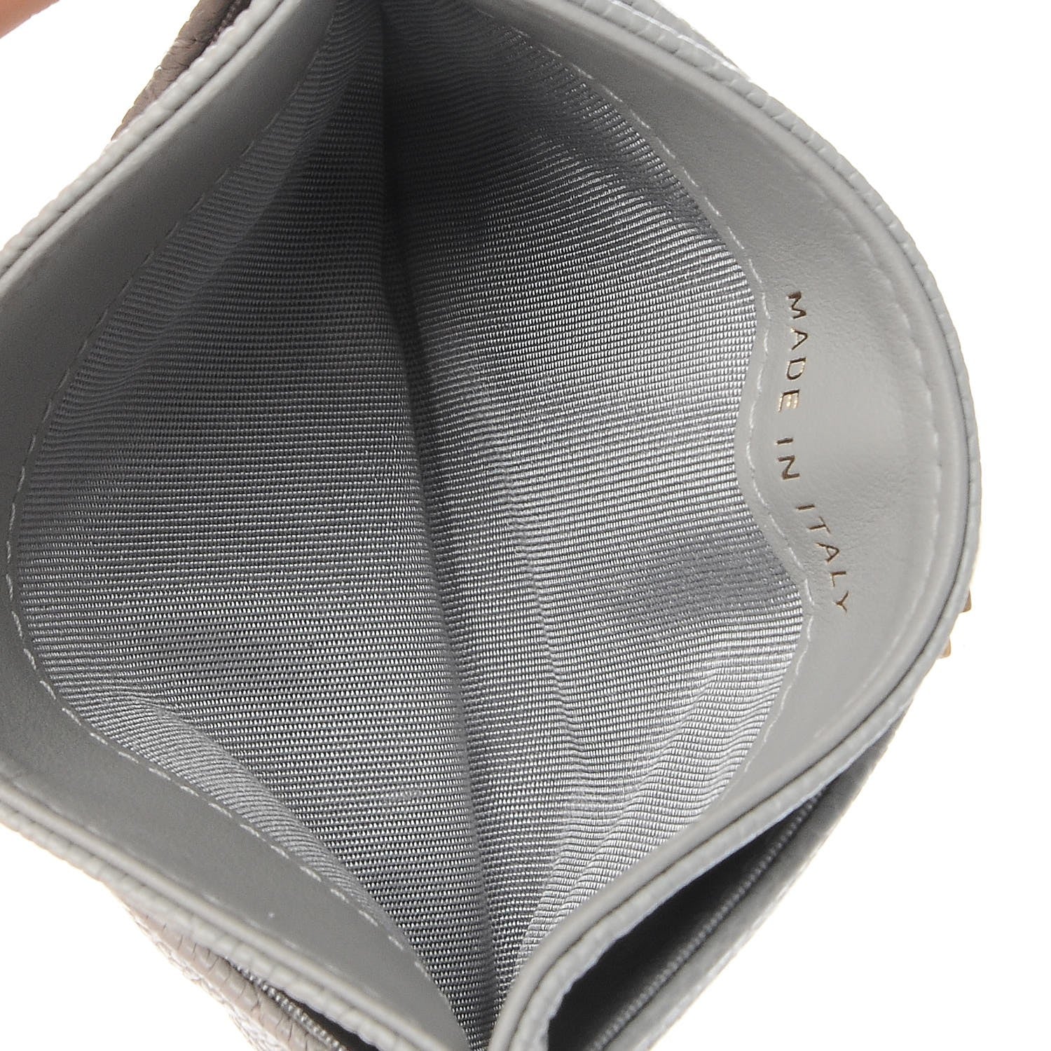 Chanel Caviar Quilted Boy Card Holder Grey 5 of 9