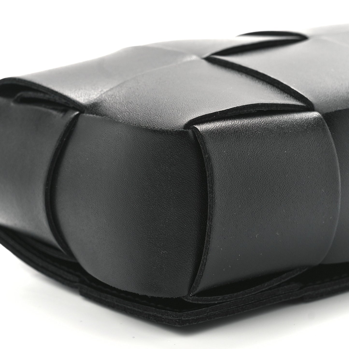 Nappa Maxi Intreccio The Belt Cassette Bag Black