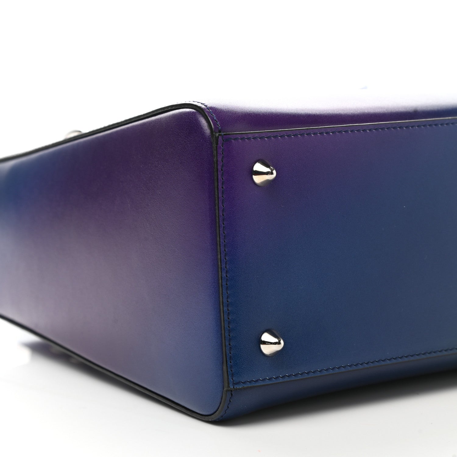 Christian Dior Box Calfskin Gradient Medium Lady Dior Purple Blue Green 9 of 11