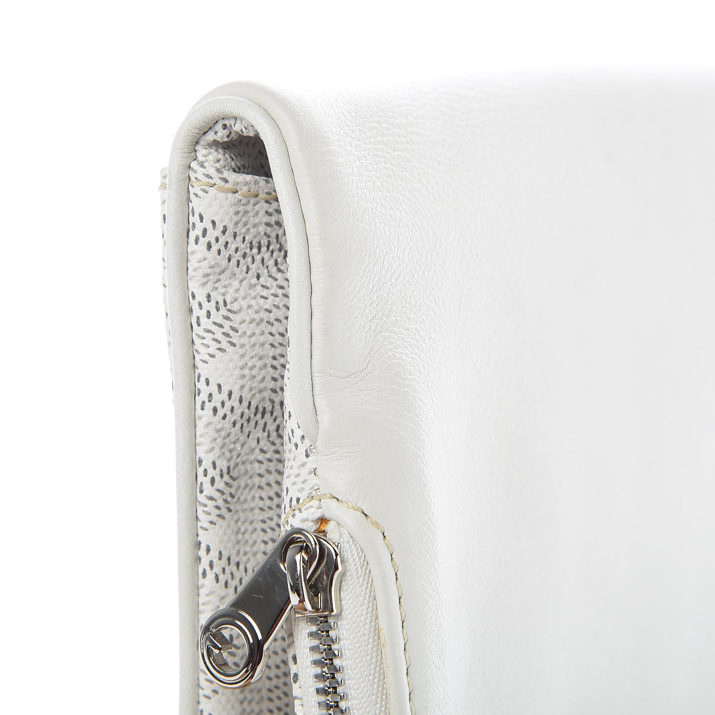 Goyardine Sainte Marie Soft Clutch White