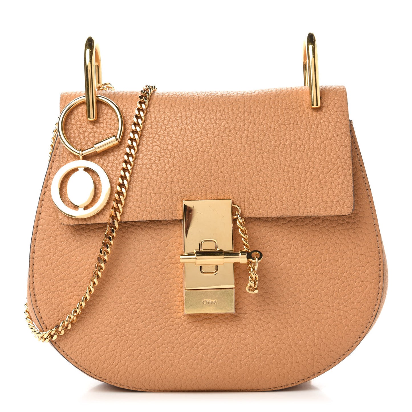 Grained Lambskin Mini Drew Shoulder Bag
