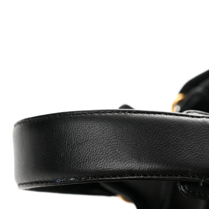 Christian Dior Lambskin Dioract 10mm Sandals 36.5 Black 12 of 13