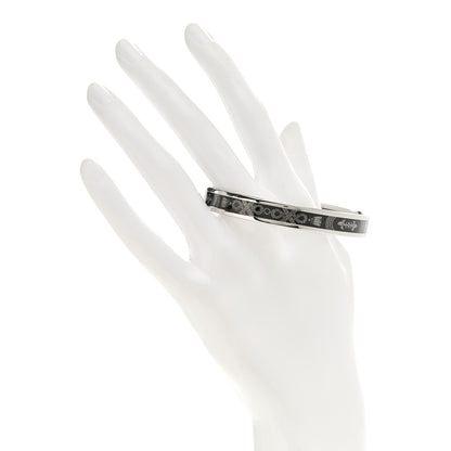 Hermes Enamel Printed Narrow Grand Apparat Bracelet Black 2 of 6