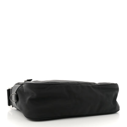 Prada Re-Nylon Vela Saffiano Pocket Double Zip Shoulder Bag Black 4 of 10