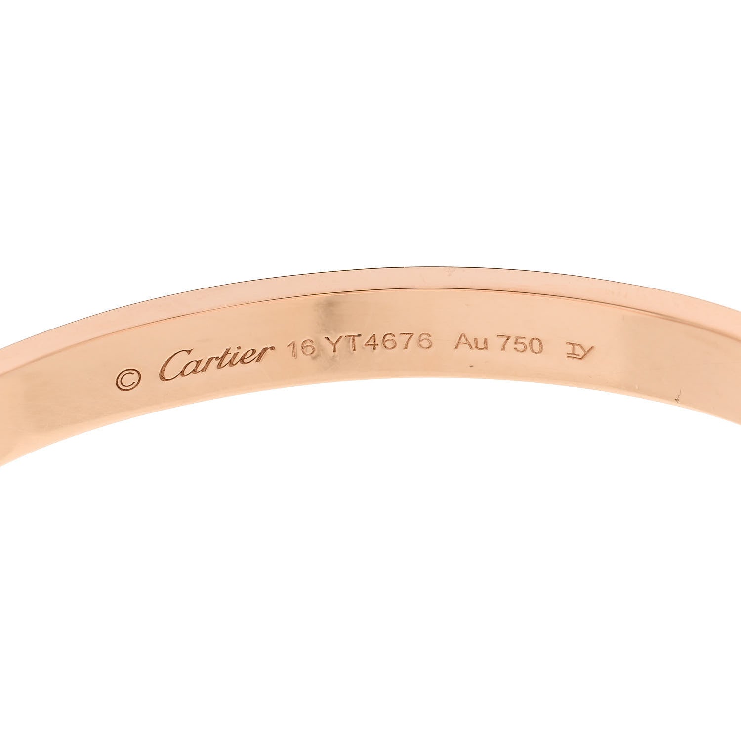 Cartier 18K Pink Gold LOVE Bracelet 16 6 of 9