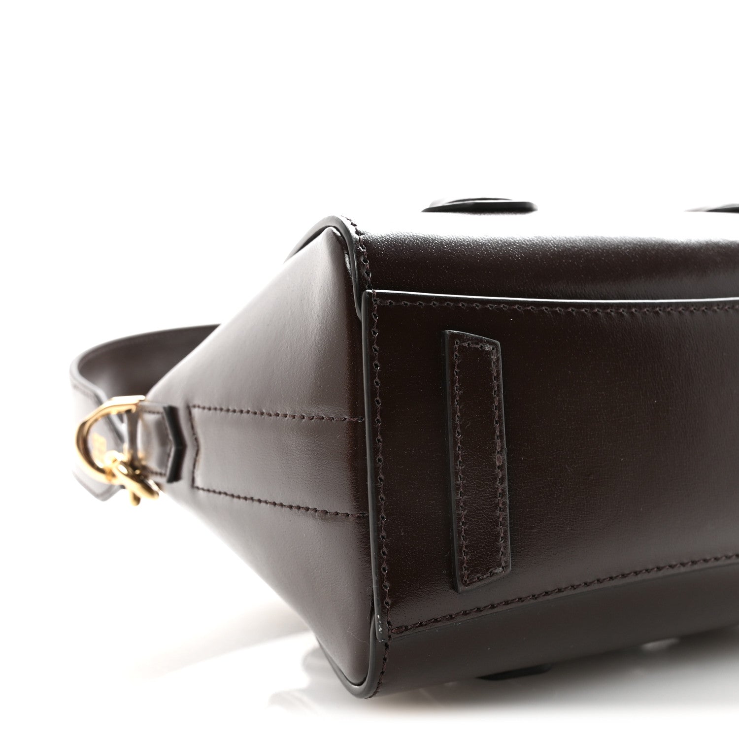 Givenchy Box Calfskin Toy Lock Antigona Shoulder Bag Ebony Brown 8 of 9
