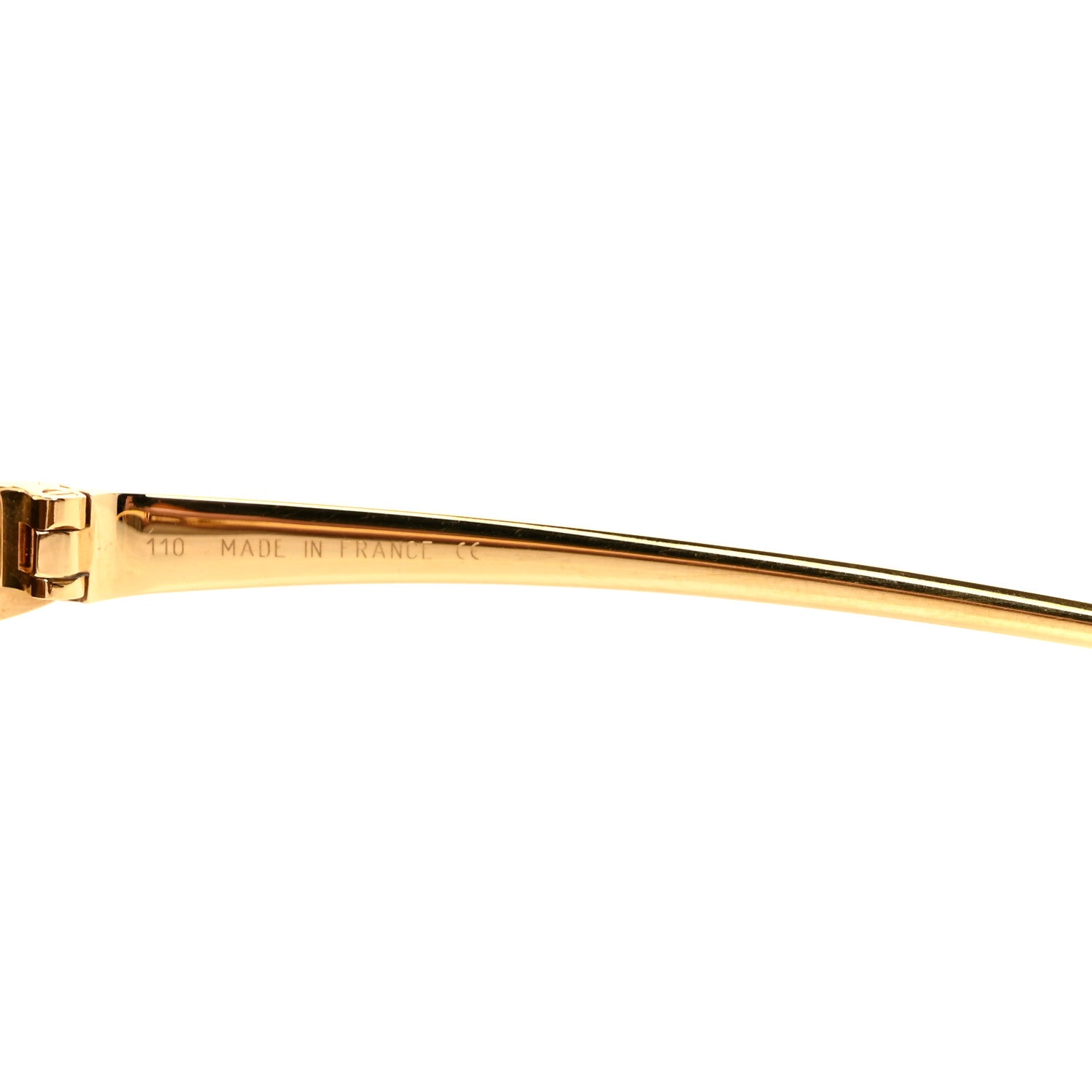 Cartier Metal Panthere De Cartier Rimless Sunglasses Gold 11 of 14