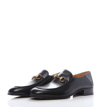 Gucci Goatskin Womens Horsebit Mid-Heel Loafers 40 Black 3 of 8