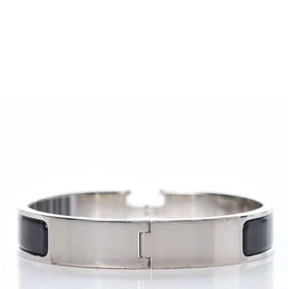 Hermes Enamel Narrow Clic Clac H Bracelet GM Black 3 of 7