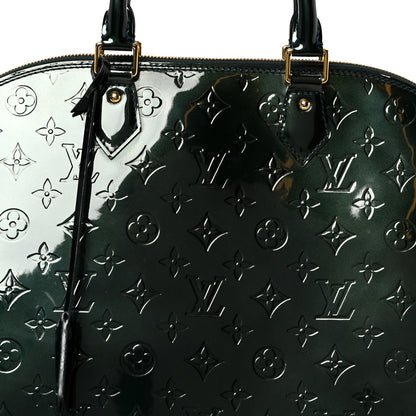Louis Vuitton Vernis Alma GM Noir Magnetique 9 of 12