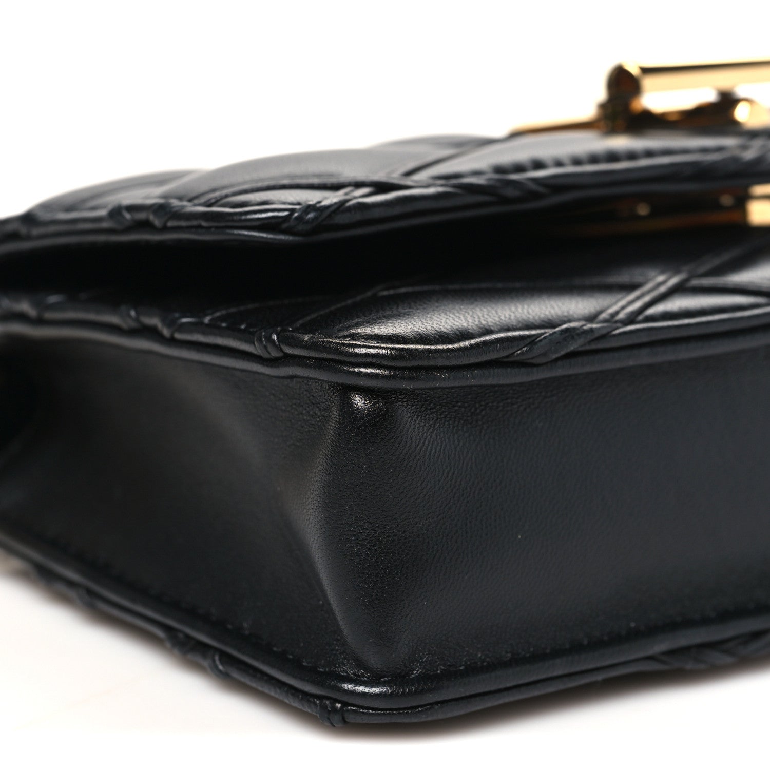 Louis Vuitton Lambskin Malletage Wallet On Chain GO-14 Black 8 of 9
