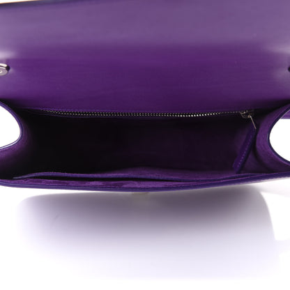 Saint Laurent Smooth Calfskin Carre Satchel Purple 15 of 24