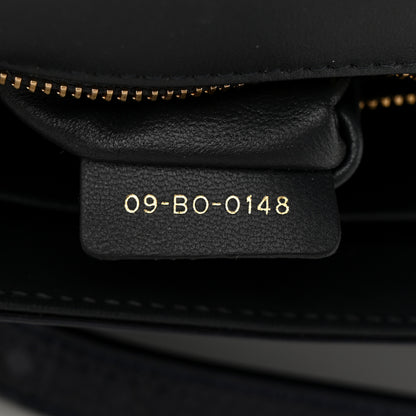 Christian Dior Metallic Patent Micro-Cannage Medium Diorama Flap Bag Navy Blue 7 of 10