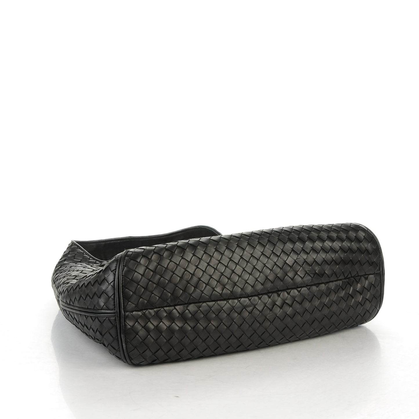 Nappa Intrecciato Ball Hobo Nero Black