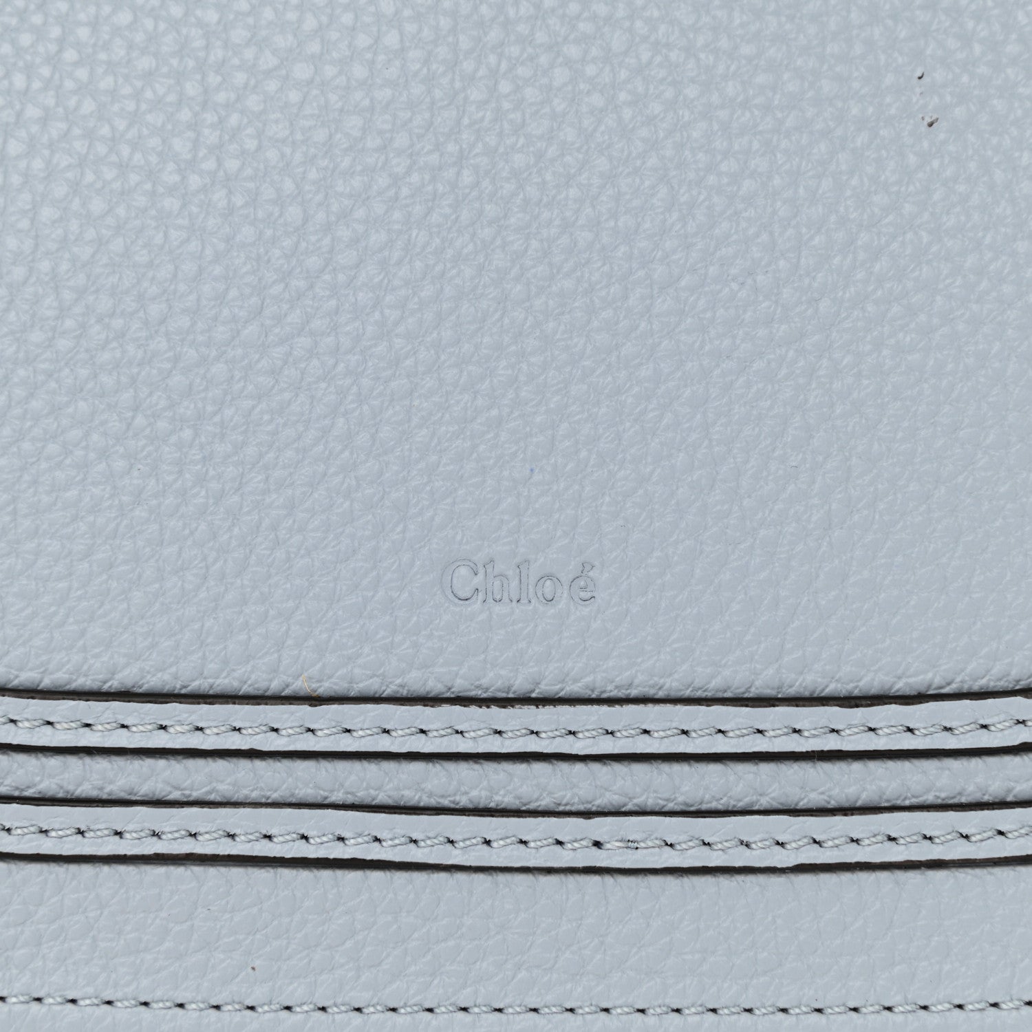Chloe Raffia Small Grain Calfskin Medium Marcie Basket Shady Blue 6 of 8