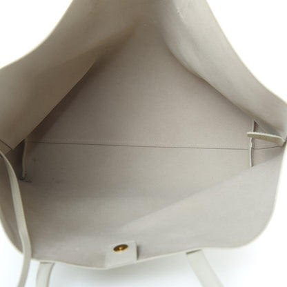 Saint Laurent Calfskin Large Shopping Tote Porcellana 6 of 13
