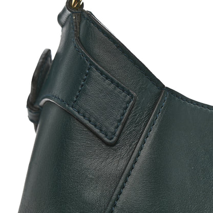 Salvatore Ferragamo Calfskin Small Fanisa Gancini Hobo Green 12 of 15