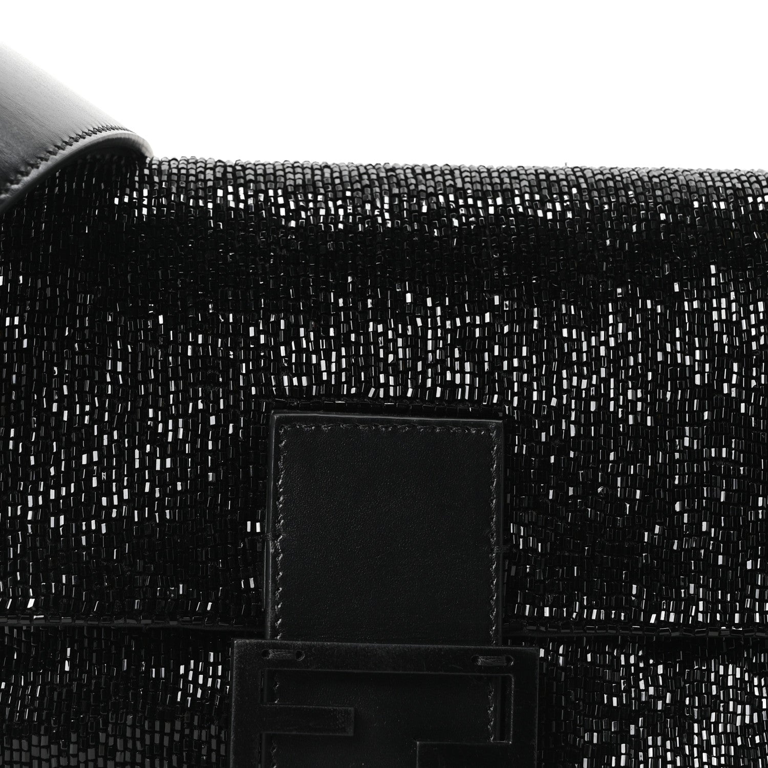Fendi Beaded Baguette Black 6 of 8