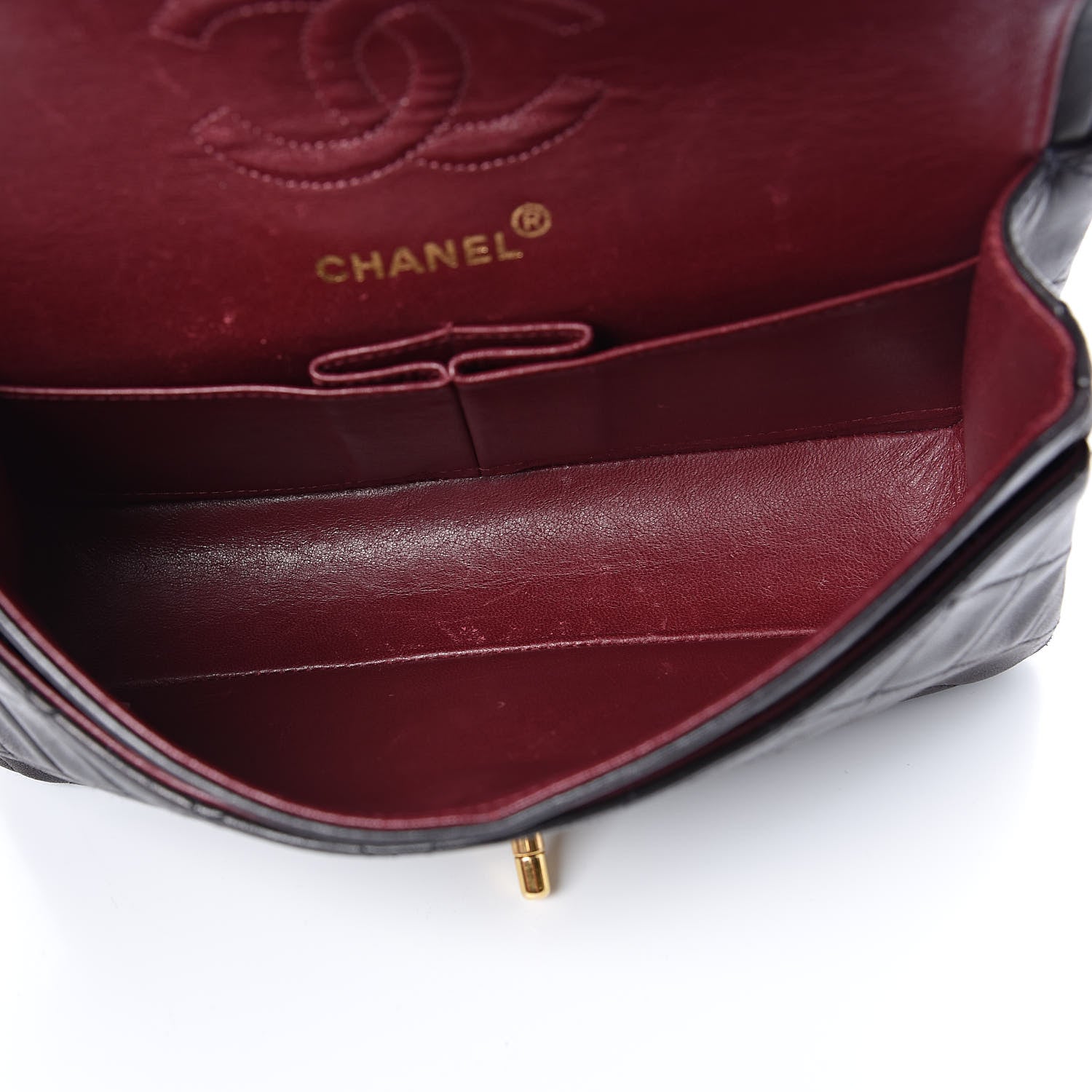 Chanel Lambskin Quilted Small Double Flap Black 5 of 10
