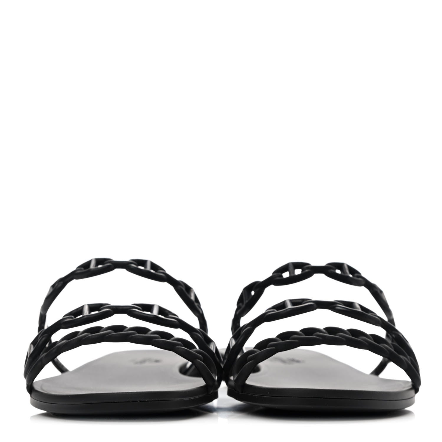 Hermes TPU Rivage Sandals 36 Black 2 of 9