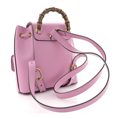 Gucci Calfskin Bamboo Backpack Glossy Pink 3 of 10