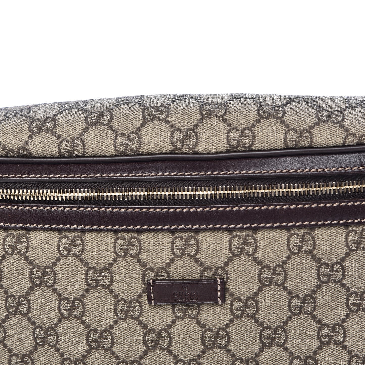 GG Plus Monogram Belt Bag Dark Brown