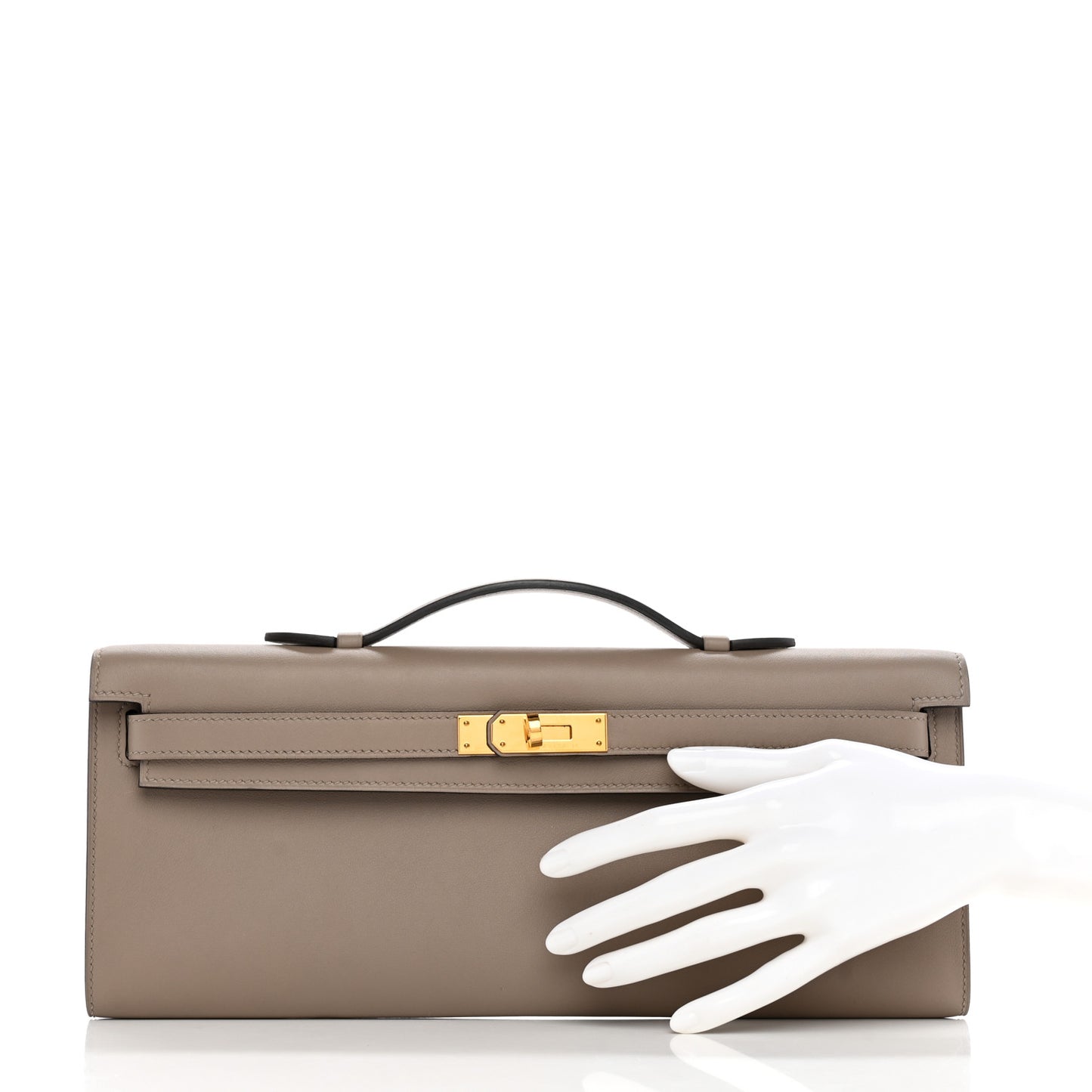 Swift Kelly Cut Clutch Pochette Gris Asphalt