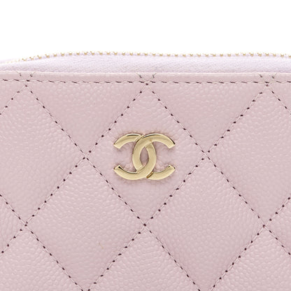 Chanel Caviar Quilted Zip Coin Purse Light Pink 8 of 8