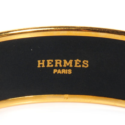Hermes Enamel Printed Celestial Mythology Wide Bracelet 70 Bleu 3 of 6
