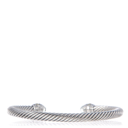 David Yurman Sterling Silver 14K Yellow Gold Prasiolite 5mm Cable Classics Bracelet 3 of 4