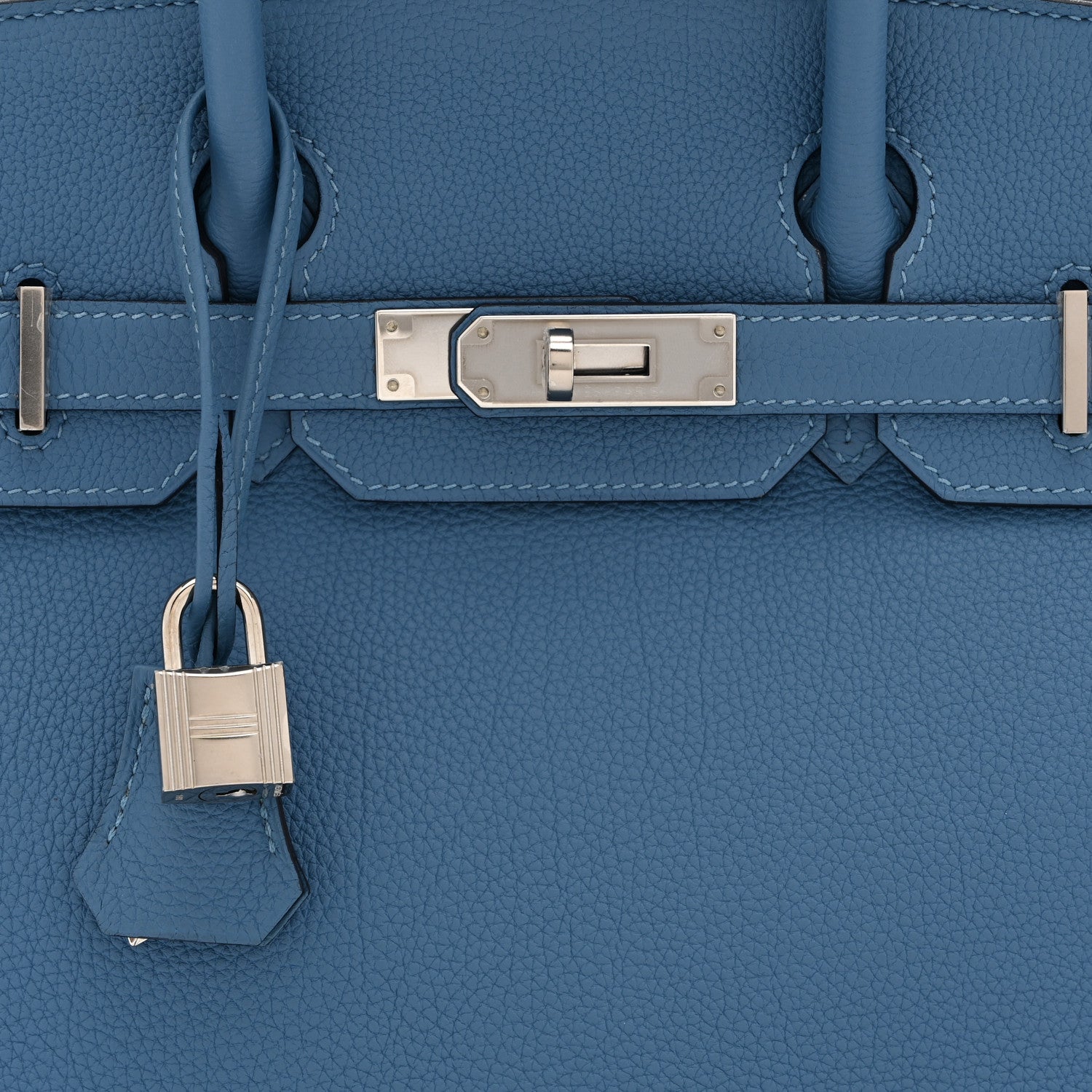 Hermes Togo BIRKIN 30 Bleu Azur 15 of 22