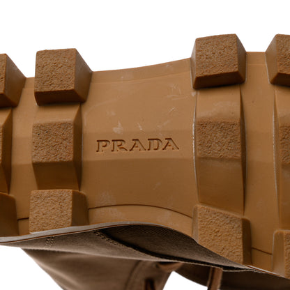 Prada Washed Denim Rocksand 45mm Combat Boots 40 Kaki 8 of 8