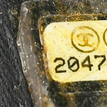 Chanel Calfskin Laser Cut Perforated CC Tote Black 7 of 10