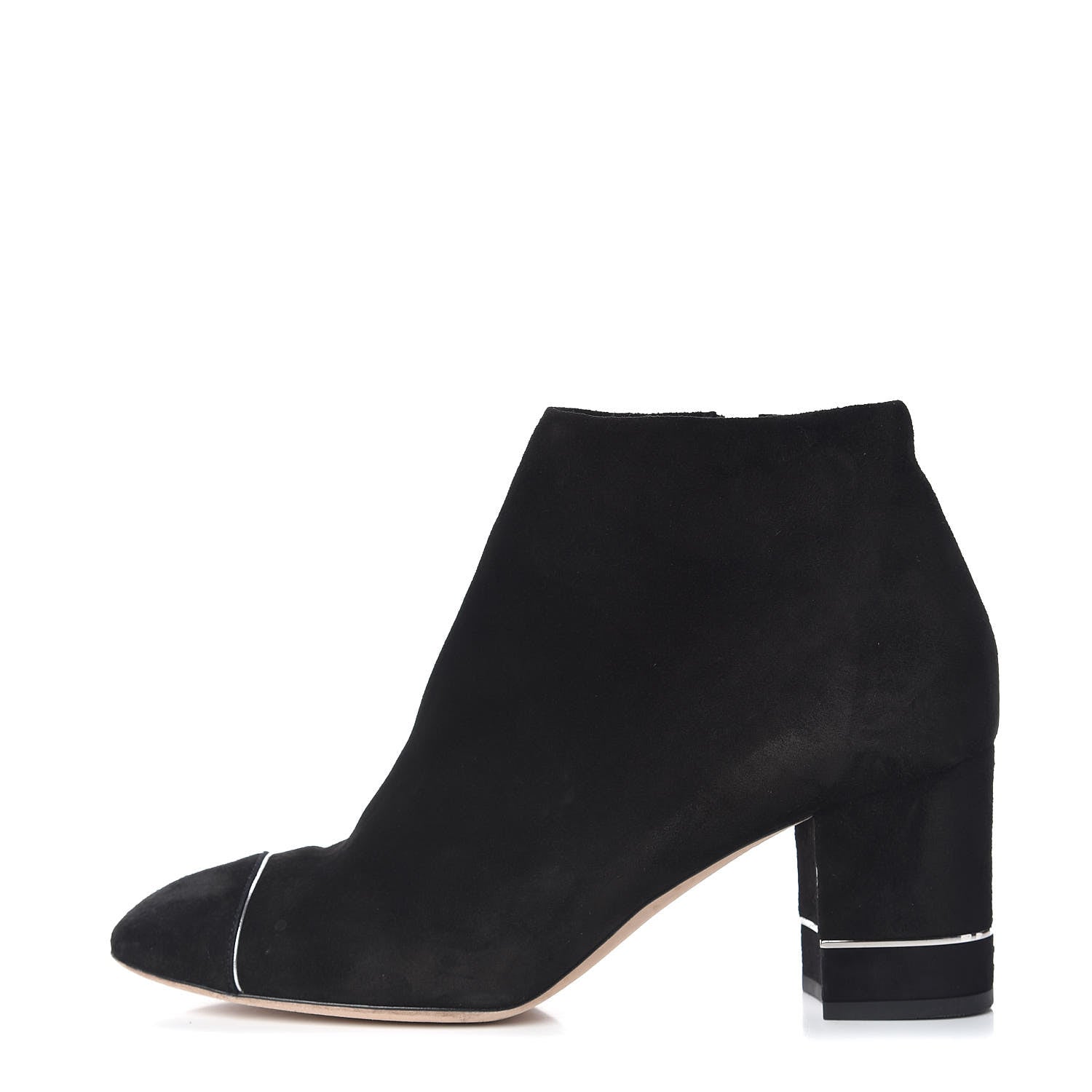 Chanel Suede Calfskin Short Boots 41 Black 1 of 11