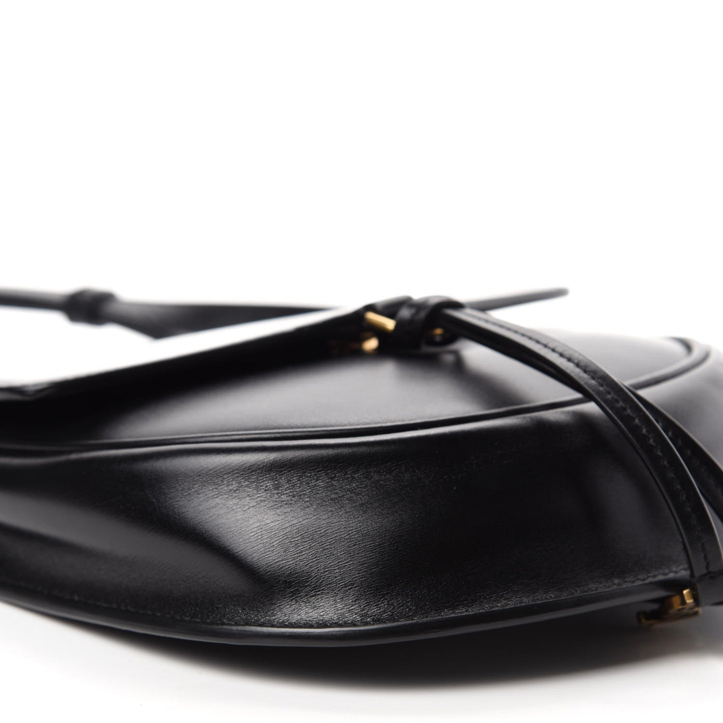Calfskin Small Datcha Satchel Bag Black
