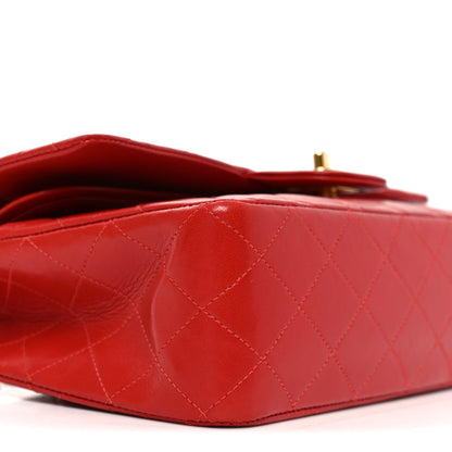Chanel Lambskin Quilted Medium Double Flap Red 10 of 11