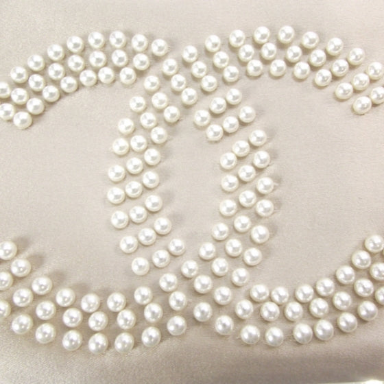 Chanel Satin Pearl CC Evening Bag 9 of 12
