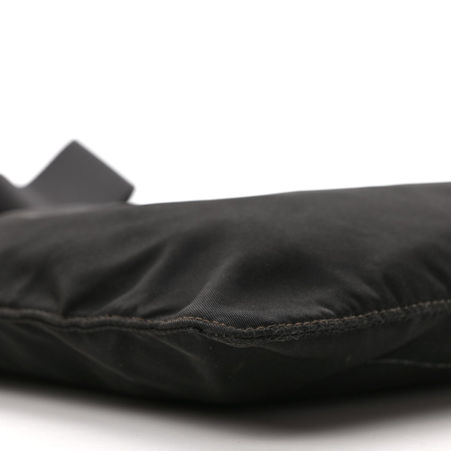 Tessuto Nylon Flat Messenger Bag Black