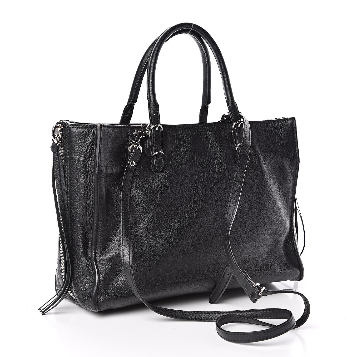 Balenciaga Veau Papier A6 Zip Around Tote Black 3 of 10