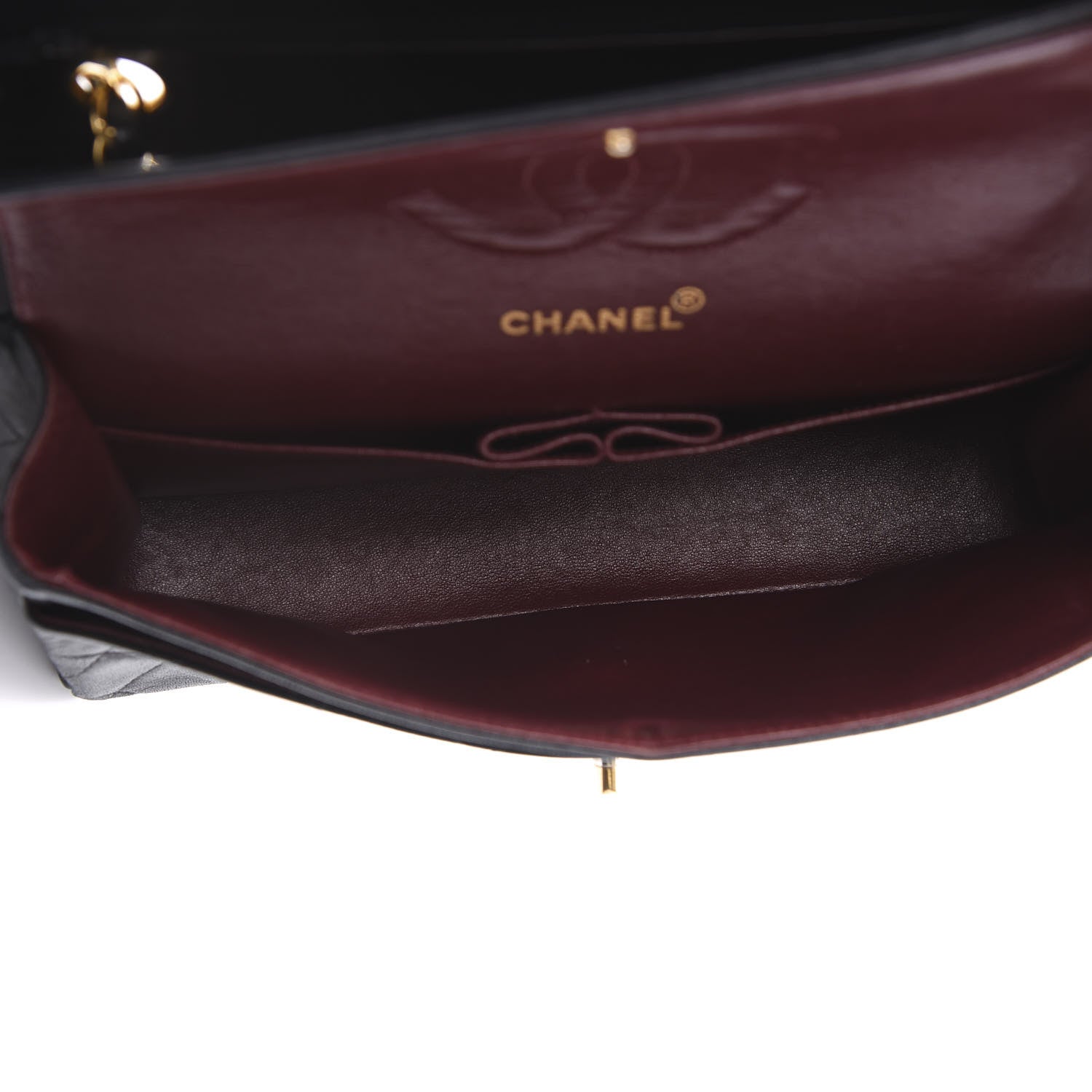 Chanel Lambskin Quilted Medium Double Flap Black 5 of 11